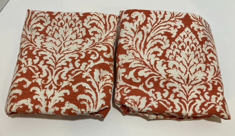 Envogue Pillow Cover Ornate Print Coral Cream 20x20 Set of 2